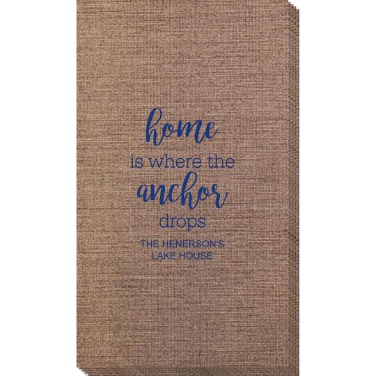 Home is Where the Anchor Drops Bamboo Luxe Guest Towels